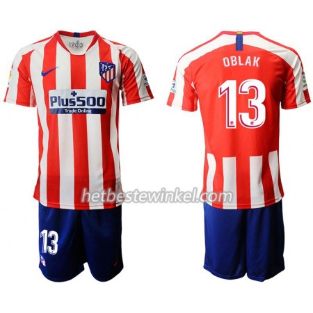 Atlético Madrid OBLAK 13 Kind Voetbaltenues Thuis 2019/20 - SS (+ Korte broeken)